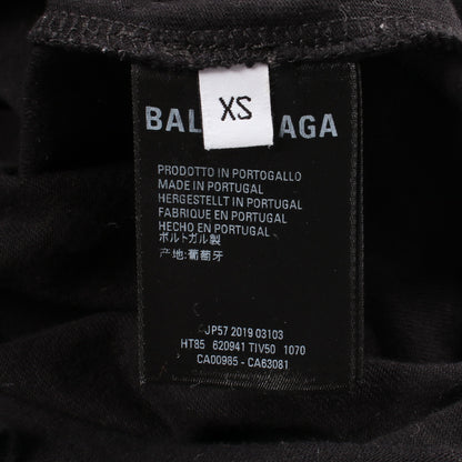 SYMBOLIC LOGO オーバーサイズ 半袖Tシャツ コットン ブラック バレンシアガ