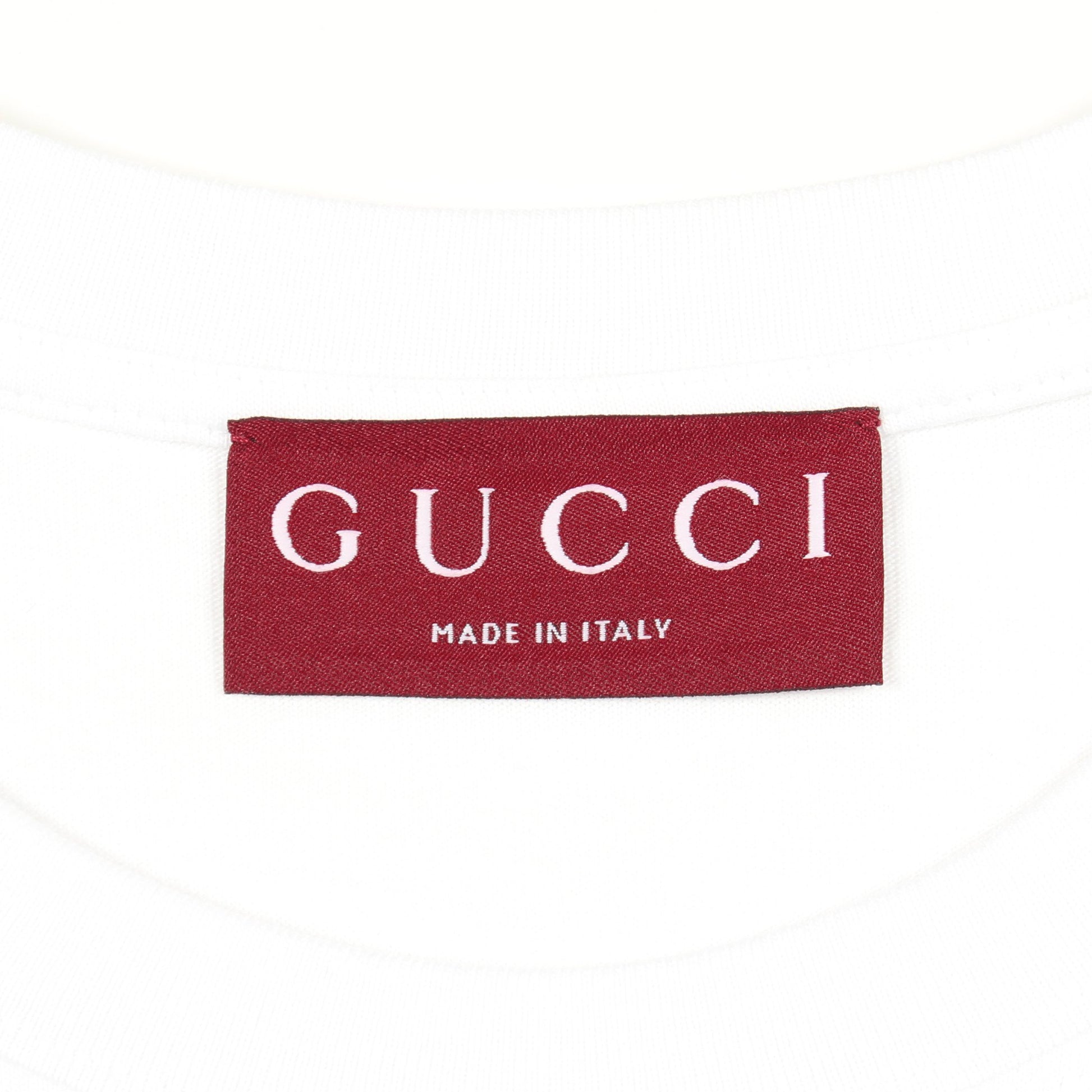 GUCCI × ヒグチユウコ 日本限定 ネコ スパンコール 半袖Tシャツ コットン ホワイト グッチ トップス GUCCI