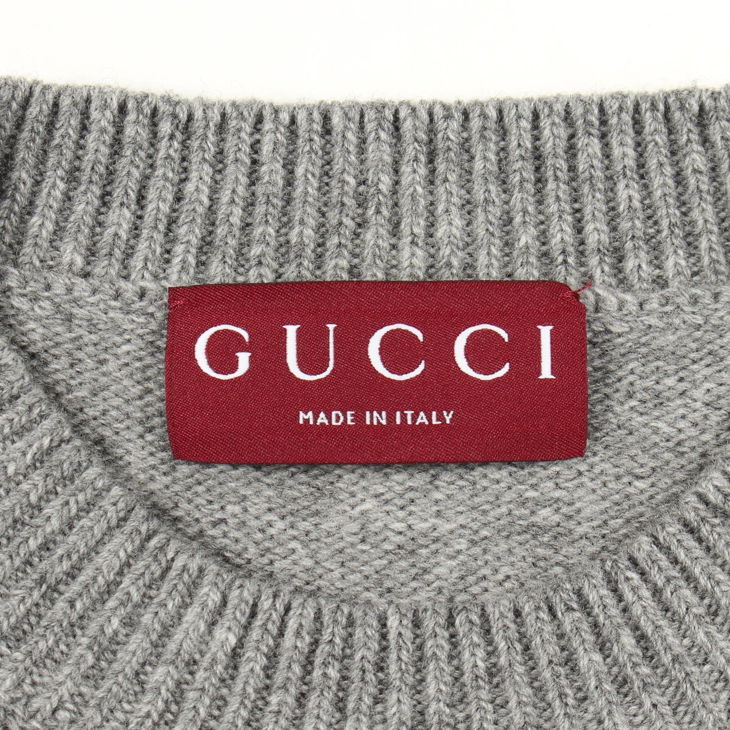 GUCCI × ヒグチユウコ インターロッキングG ネコ 日本限定 ニット ウール グレー グッチ トップス GUCCI