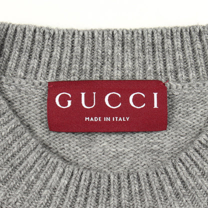GUCCI × ヒグチユウコ インターロッキングG ネコ 日本限定 ニット ウール グレー グッチ トップス GUCCI
