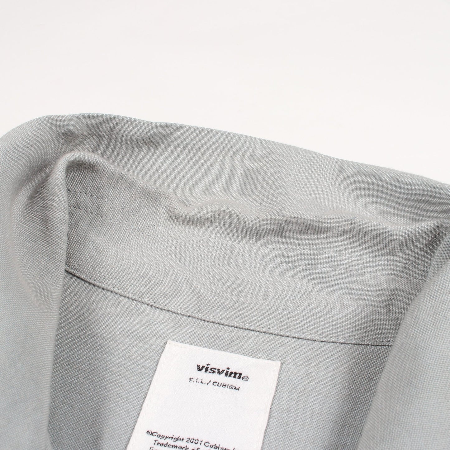 KEESEY G.S.SHIRT 長袖 シャツ レーヨン ブルーグレー ビズビム