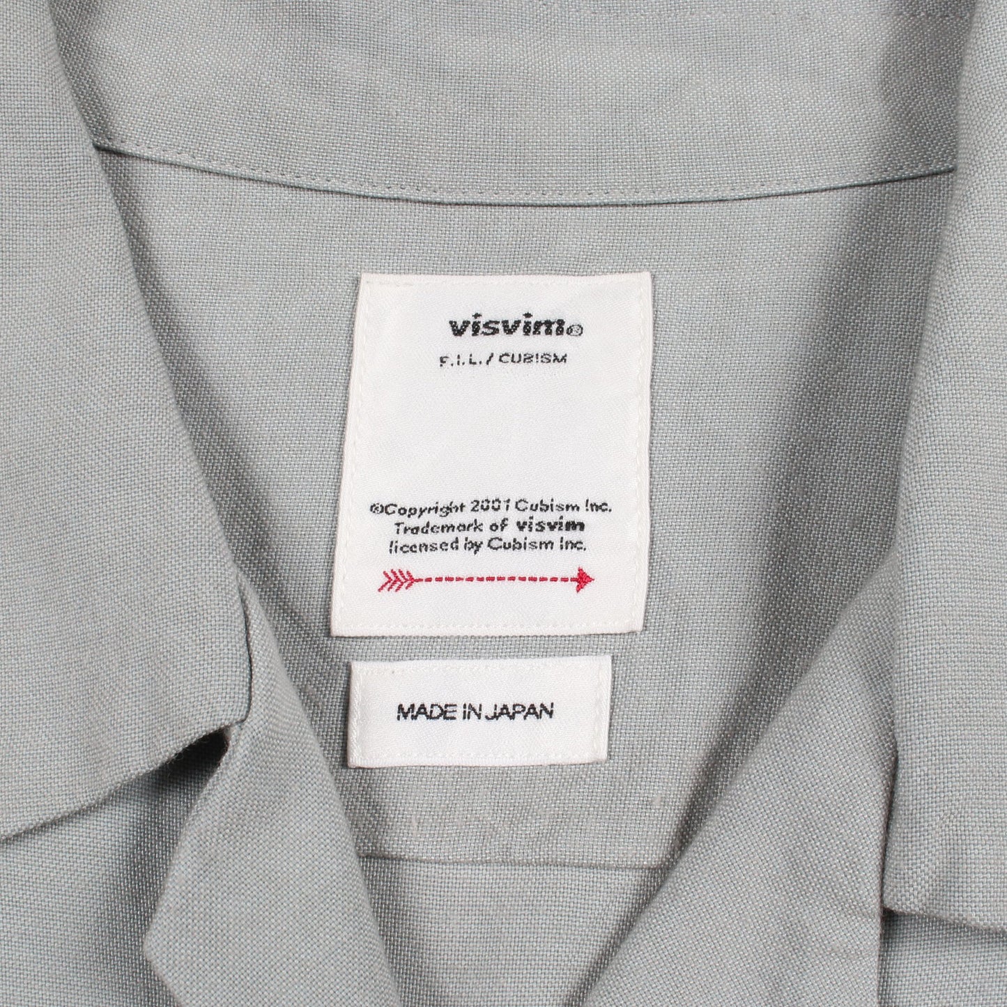 KEESEY G.S.SHIRT 長袖 シャツ レーヨン ブルーグレー ビズビム