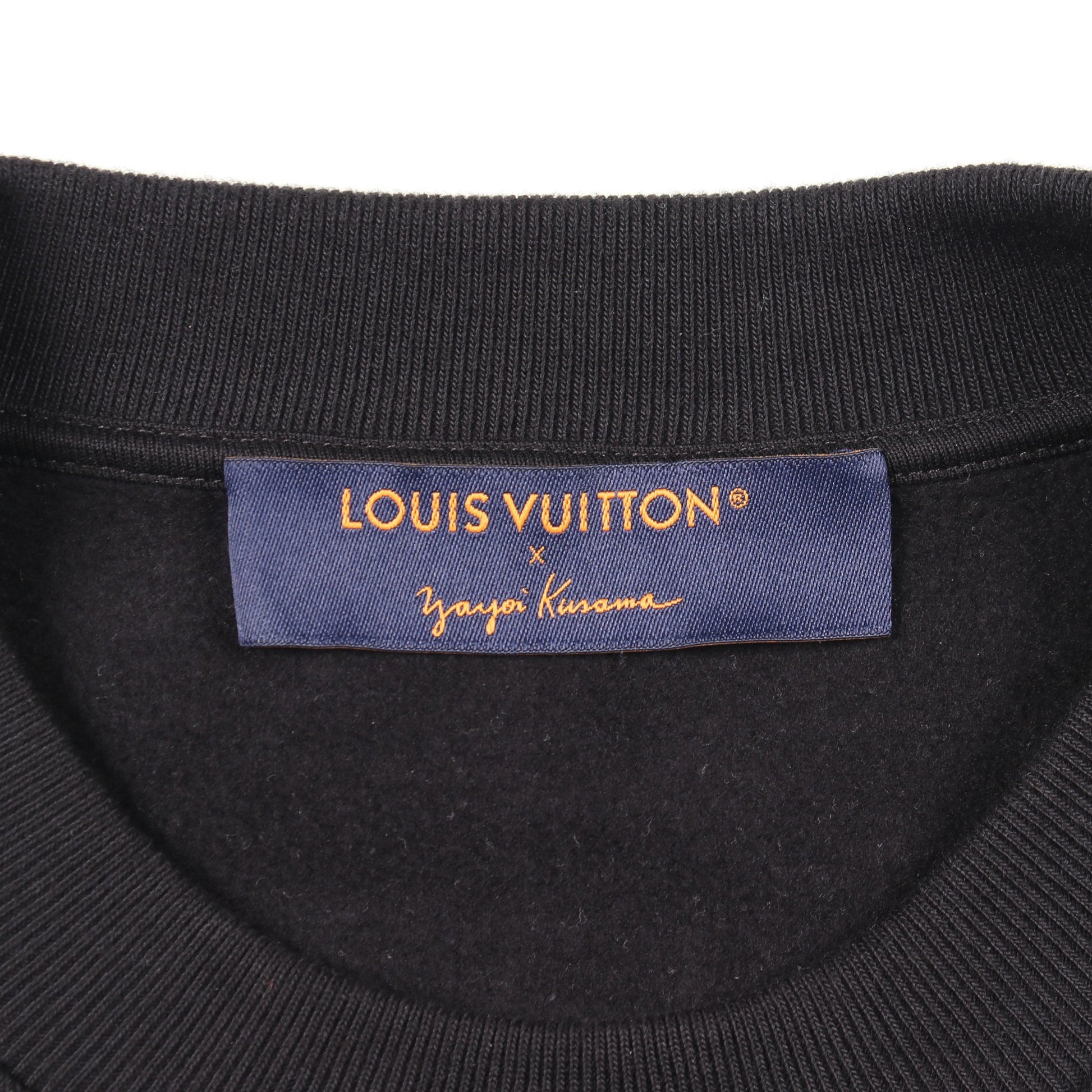 LOUIS VUITTON × yayoi kusama ドットモノグラム スウェットシャツ コットン ブラック ホワイト グレー ルイヴィトン トップス LOUIS VUITTON