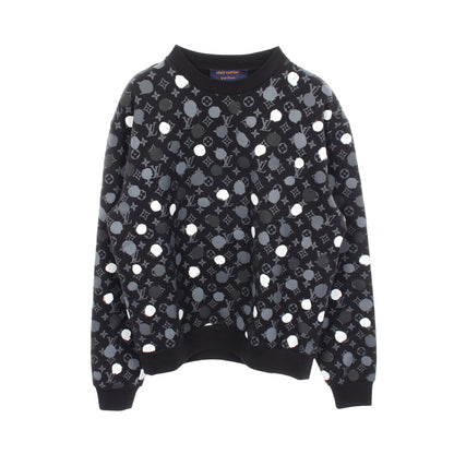 LOUIS VUITTON × yayoi kusama ドットモノグラム スウェットシャツ コットン ブラック ホワイト グレー ルイヴィトン トップス LOUIS VUITTON