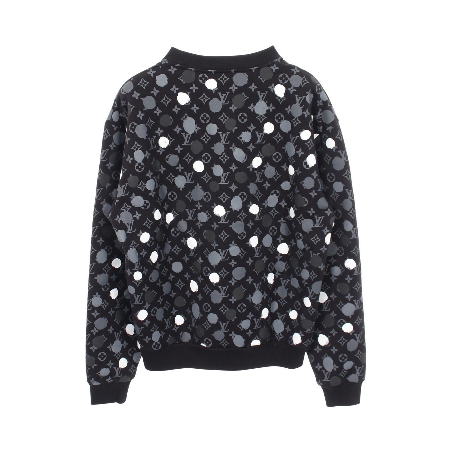 LOUIS VUITTON × yayoi kusama ドットモノグラム スウェットシャツ コットン ブラック ホワイト グレー ルイヴィトン トップス LOUIS VUITTON