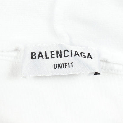 グラフィックロゴ レイヤードデザイン プルオーバーパーカー コットン ホワイト ピンク バレンシアガ トップス BALENCIAGA