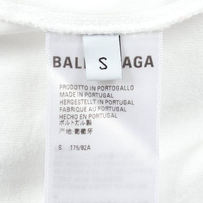 グラフィックロゴ レイヤードデザイン プルオーバーパーカー コットン ホワイト ピンク バレンシアガ トップス BALENCIAGA