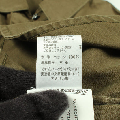 MAHAL KITA クロスパッチ 長袖 シャツ コットン カーキグリーン クロムハーツ トップス Chrome Hearts