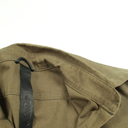 MAHAL KITA クロスパッチ 長袖 シャツ コットン カーキグリーン クロムハーツ トップス Chrome Hearts