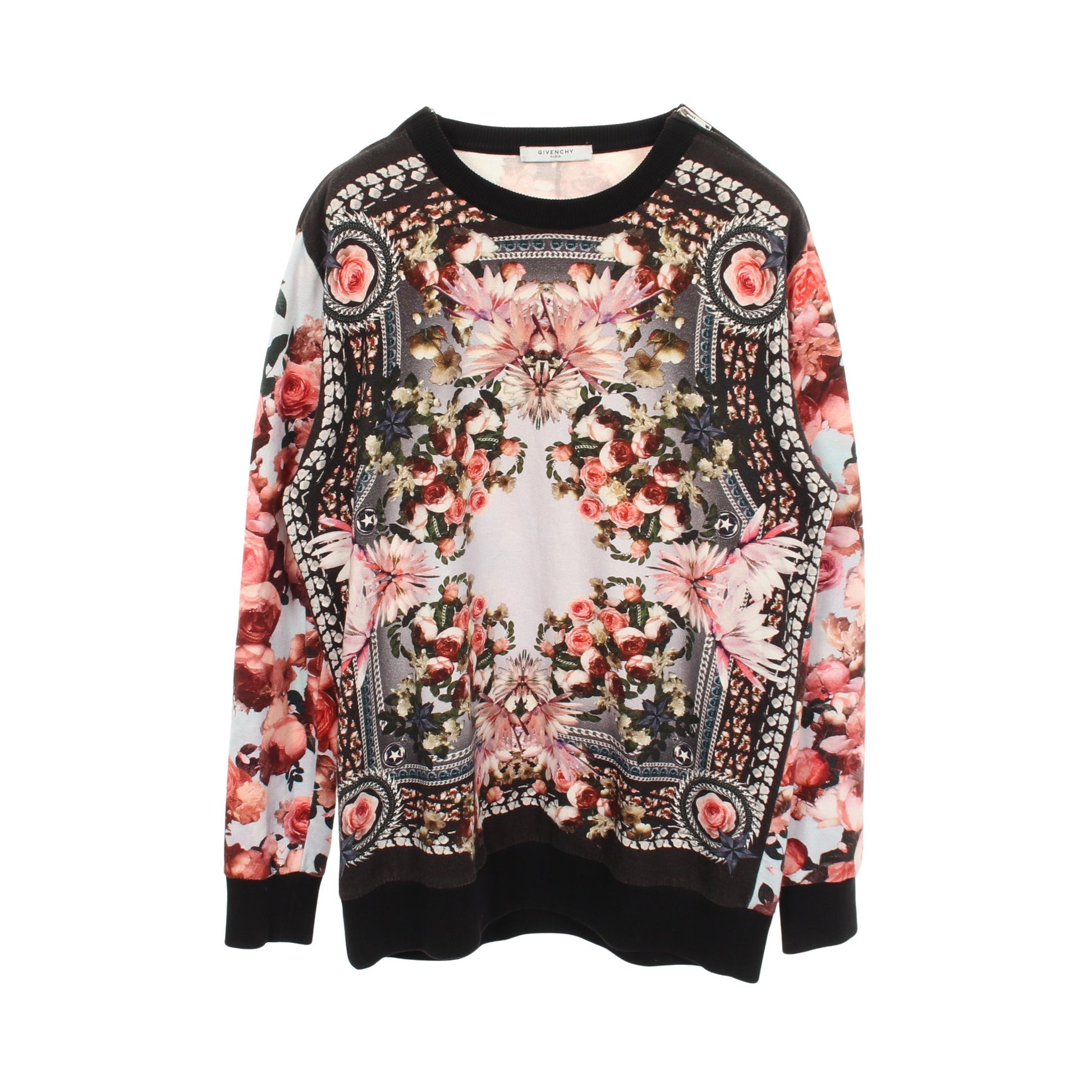 花柄 スウェットシャツ コットン ピンク マルチカラー ジバンシィ トップス GIVENCHY