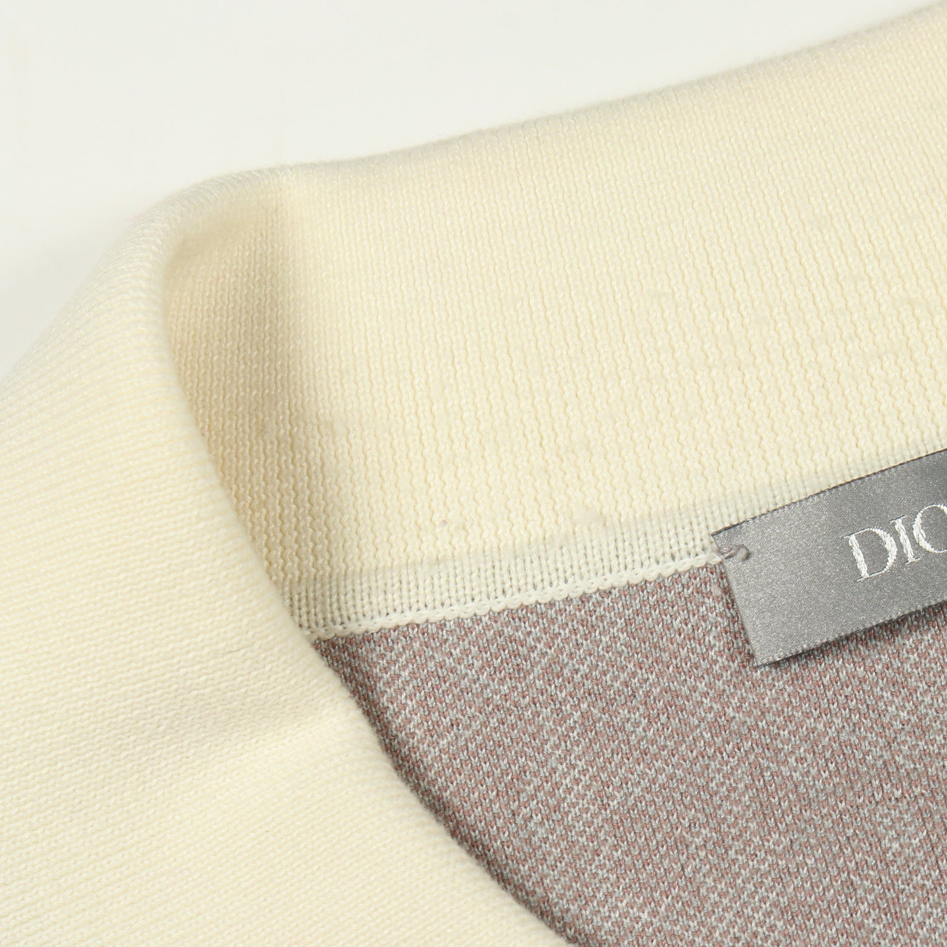 オブリーク ポロシャツ コットン グレー マルチカラー クリスチャンディオール トップス Christian Dior