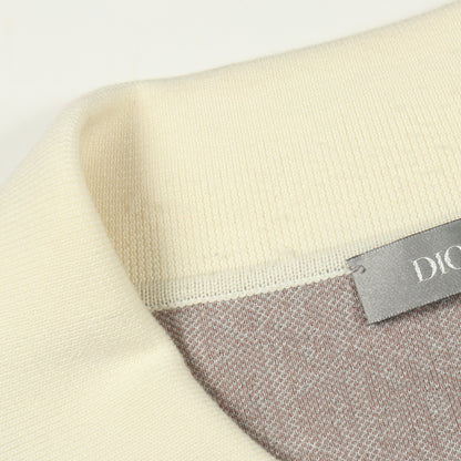 オブリーク ポロシャツ コットン グレー マルチカラー クリスチャンディオール トップス Christian Dior