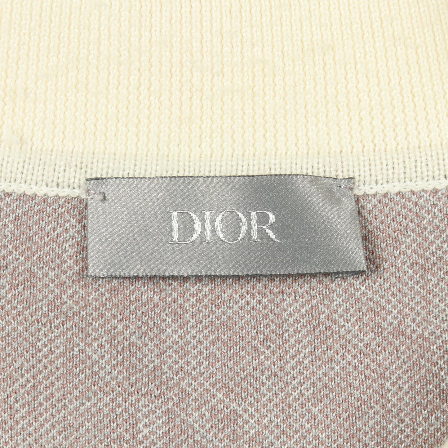 オブリーク ポロシャツ コットン グレー マルチカラー クリスチャンディオール トップス Christian Dior