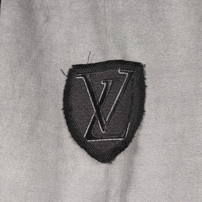 ロゴワッペン プルオーバーパーカー コットン グレー ルイヴィトン トップス LOUIS VUITTON