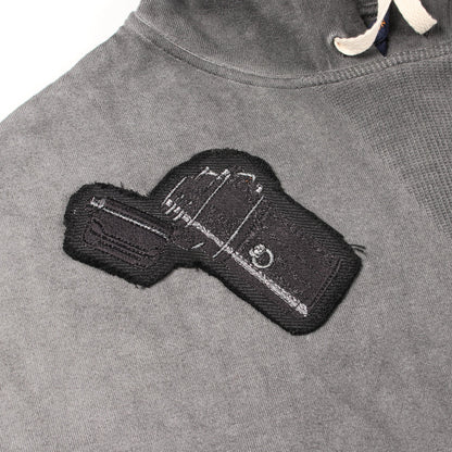 ロゴワッペン プルオーバーパーカー コットン グレー ルイヴィトン トップス LOUIS VUITTON