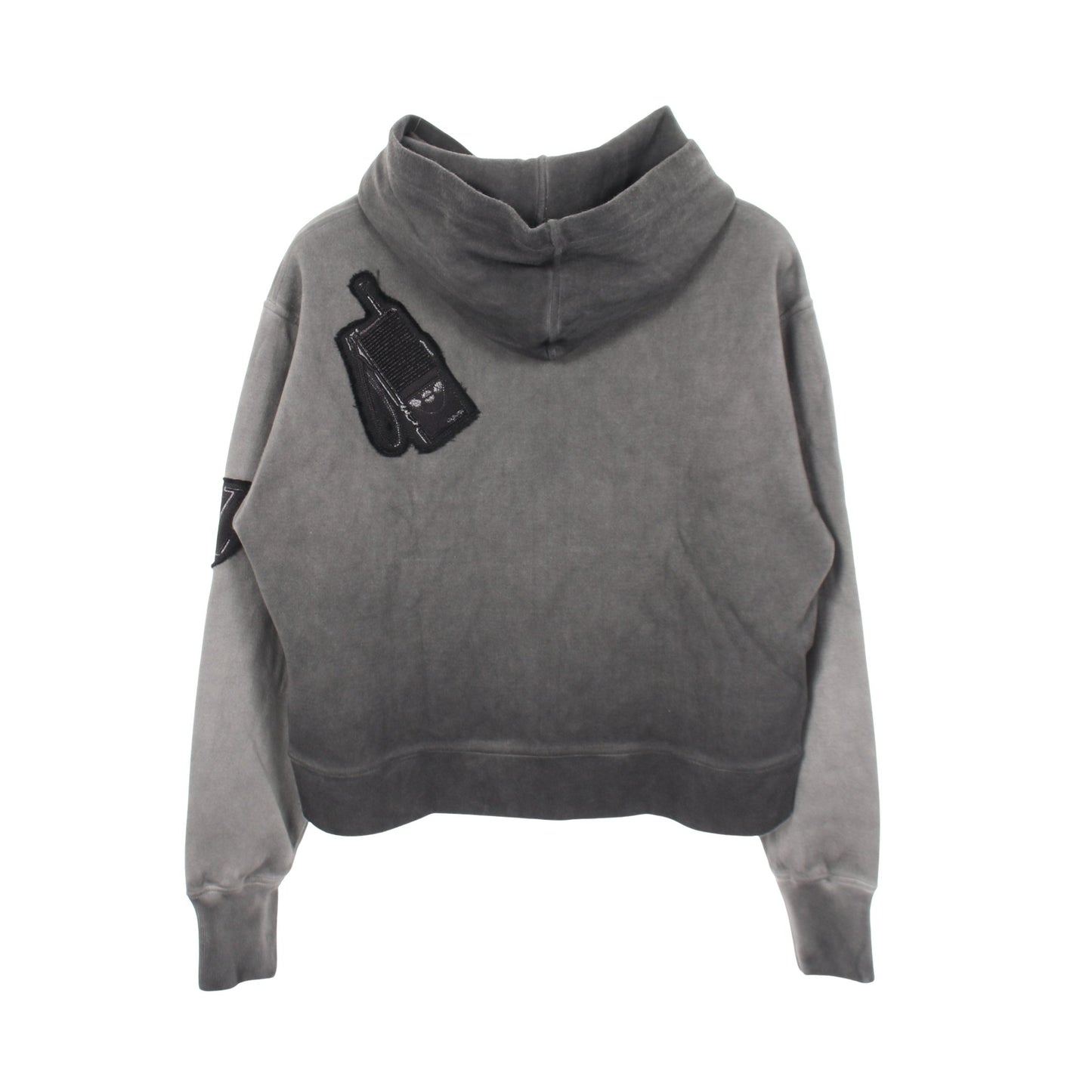 ロゴワッペン プルオーバーパーカー コットン グレー ルイヴィトン トップス LOUIS VUITTON