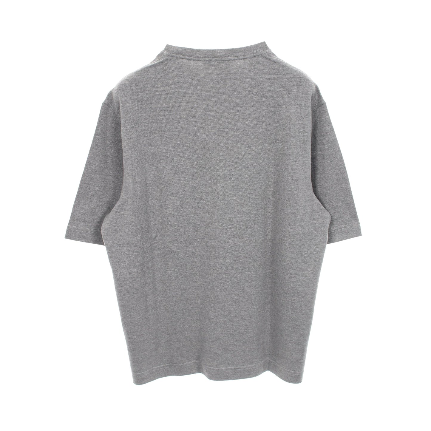 レザーポケット付き 長袖Tシャツ コットン カシミヤ グレー エルメス トップス HERMES