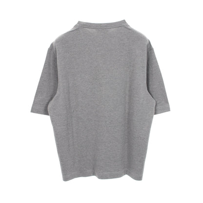 レザーポケット付き 長袖Tシャツ コットン カシミヤ グレー エルメス トップス HERMES