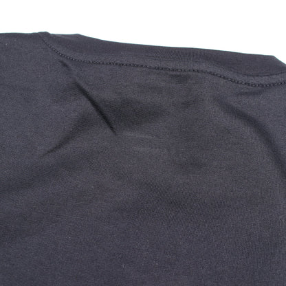 レザーパッチ クルーネック 半袖Tシャツ コットン ネイビー エルメス トップス HERMES