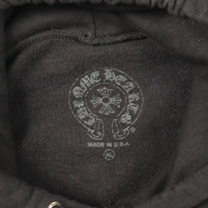 ホースシュー アームフローラルプリント プルオーバーパーカー コットン ブラック クロムハーツ トップス Chrome Hearts