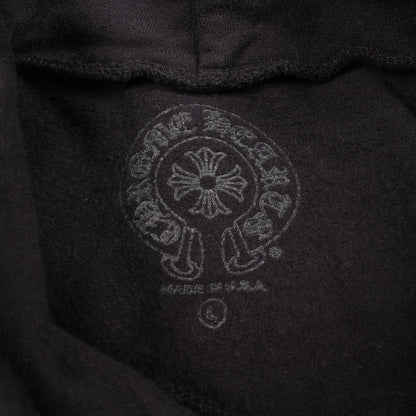 CHロゴ アームロゴ プルオーバーパーカー コットン ブラック ブルー クロムハーツ トップス Chrome Hearts