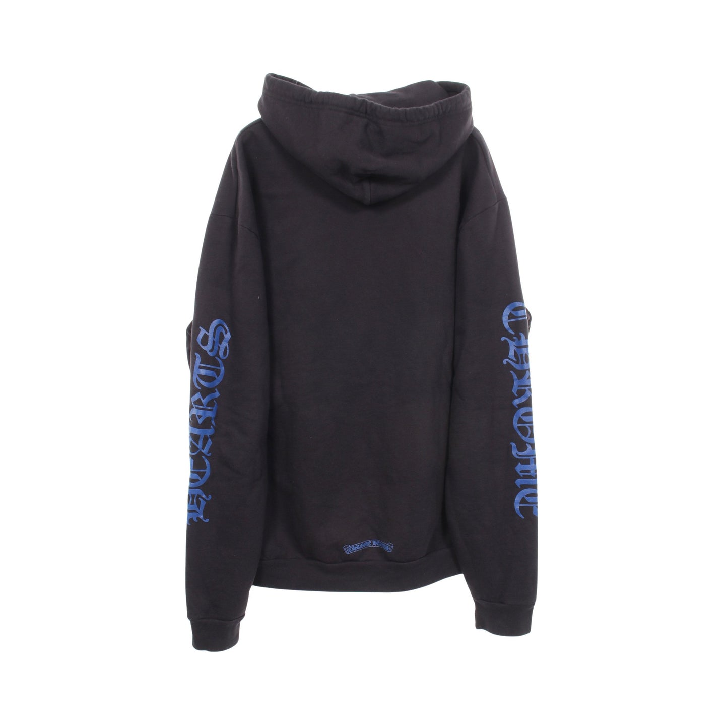 CHロゴ アームロゴ プルオーバーパーカー コットン ブラック ブルー クロムハーツ トップス Chrome Hearts