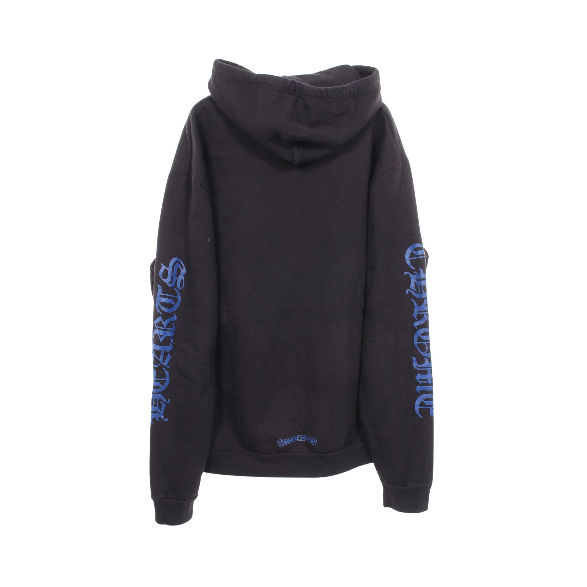 CHロゴ アームロゴ プルオーバーパーカー コットン ブラック ブルー クロムハーツ トップス Chrome Hearts