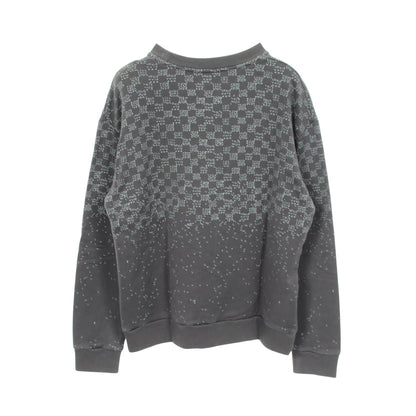 ダミエスプレッドプリンテッド スウェットシャツ コットン グレー ルイヴィトン トップス LOUIS VUITTON