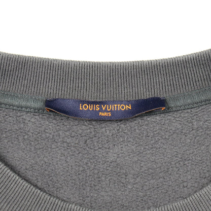 ダミエスプレッドプリンテッド スウェットシャツ コットン グレー ルイヴィトン トップス LOUIS VUITTON