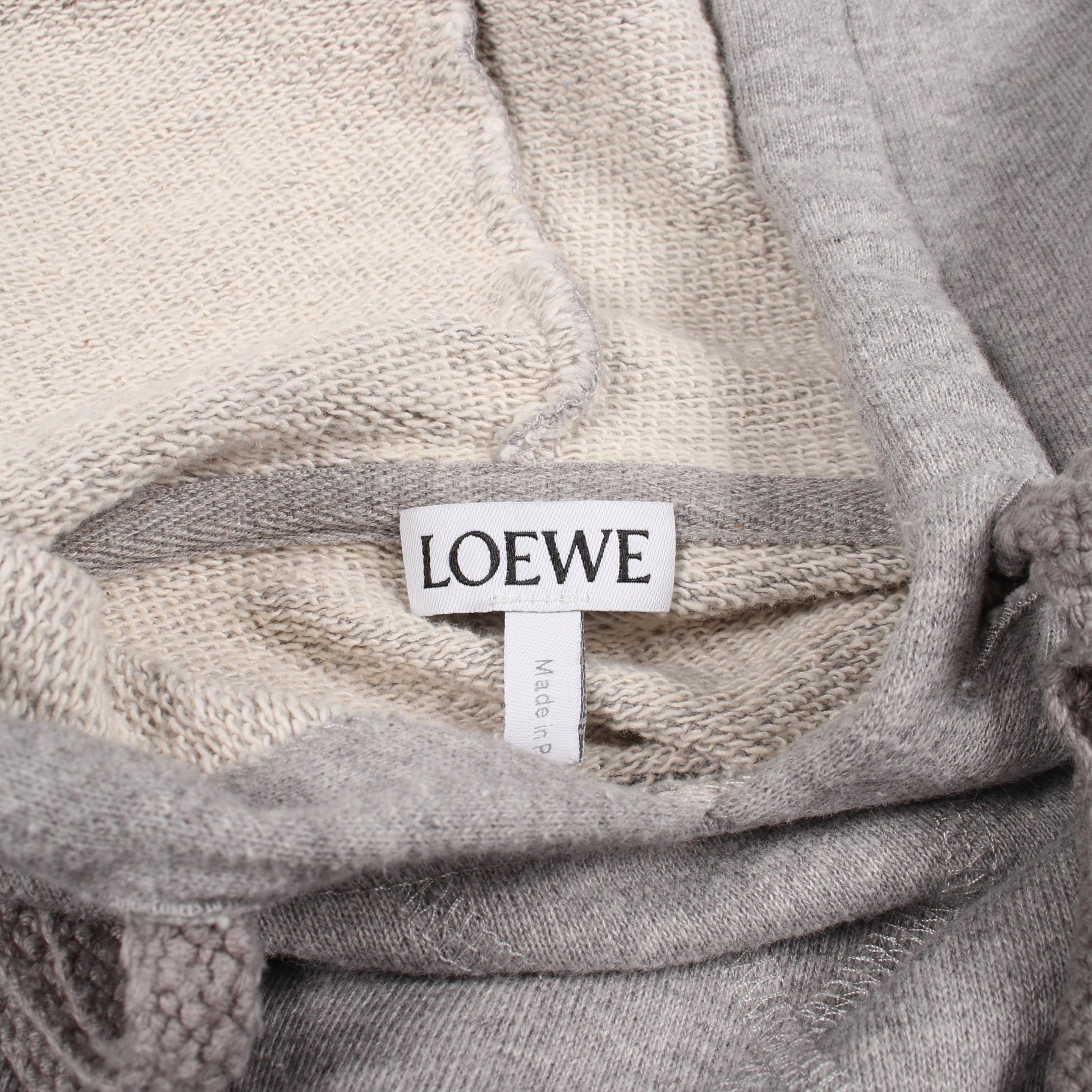 アナグラム 刺繍 プルオーバーパーカー コットン グレー ロエベ トップス LOEWE
