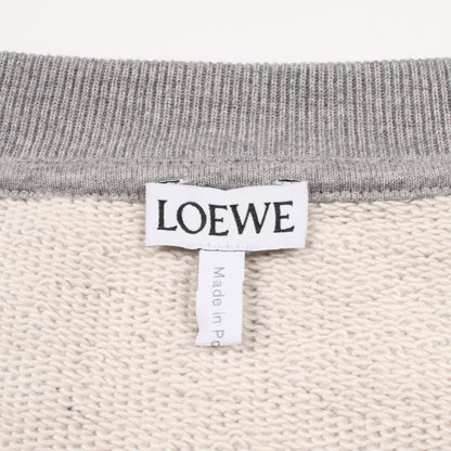 アナグラム クルーネック スウェットシャツ コットン グレー ロエベ トップス LOEWE