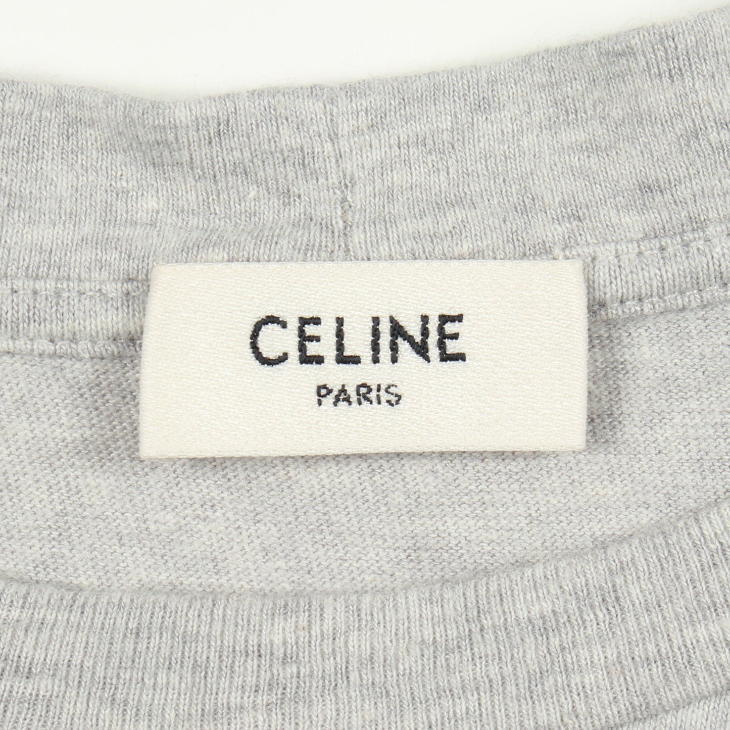 ロゴプリント 半袖Tシャツ コットン グレー ボルドー セリーヌ トップス CELINE