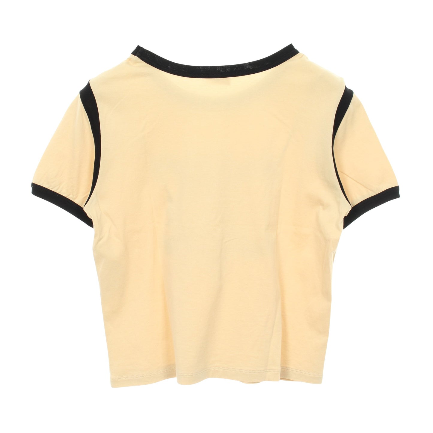 トリオンフ ロゴ クロップド丈 半袖Tシャツ コットン カーキベージュ ブラック セリーヌ トップス CELINE