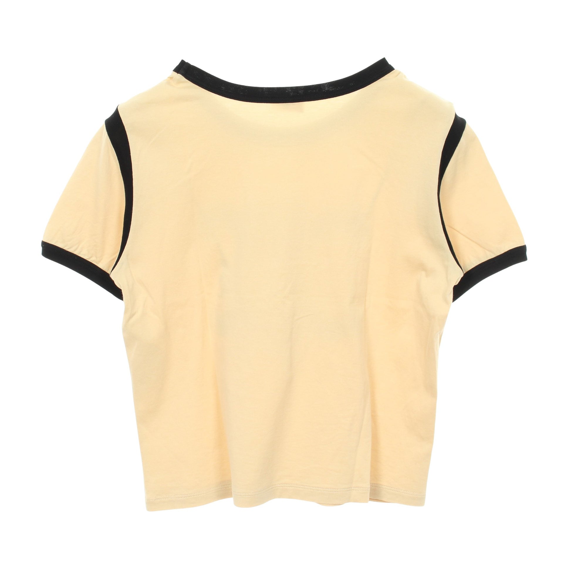 トリオンフ ロゴ クロップド丈 半袖Tシャツ コットン カーキベージュ ブラック セリーヌ トップス CELINE