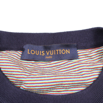 ドロップニードルモノグラム ニット レーヨン コットン ネイビー ルイヴィトン トップス LOUIS VUITTON