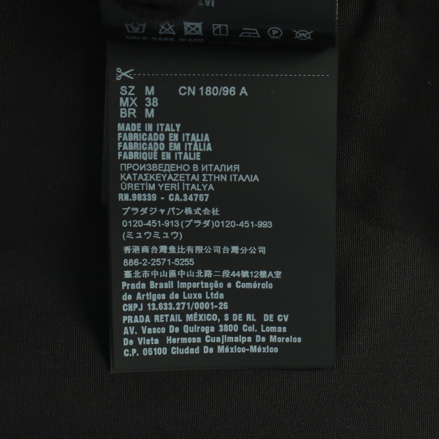 ダブルマッチ カモフラージュ ポプリン シャツ コットン ブラック ネイビー プラダ トップス PRADA