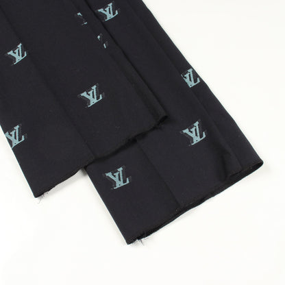 LVロゴジャガード スラックス トラウザーズ ウール ダークネイビー ルイヴィトン ボトムス LOUIS VUITTON