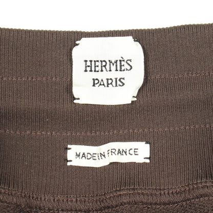 Coaching Remix スカート コットン ブラウン ブラック エルメス ボトムス HERMES
