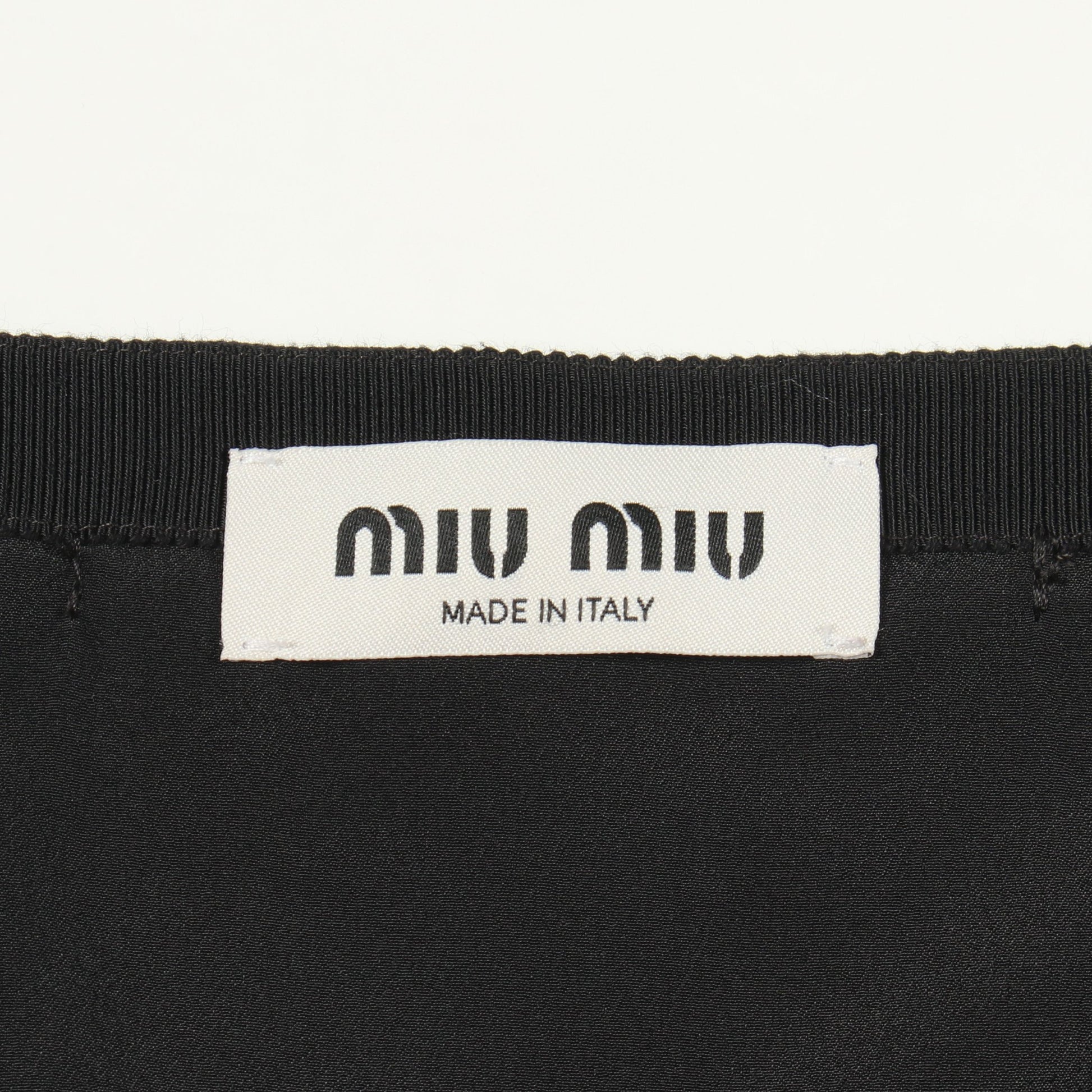 ミニ スカート ウール ブラック ミュウミュウ ボトムス miu miu