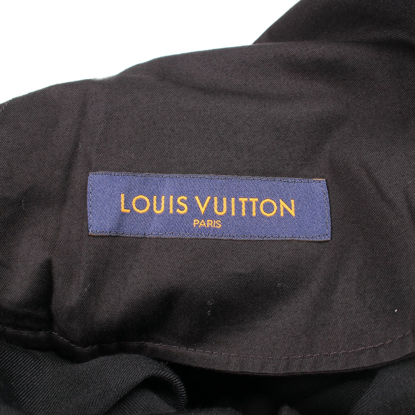 ロゴ パンツ ウール コットン ブラック ルイヴィトン ボトムス LOUIS VUITTON