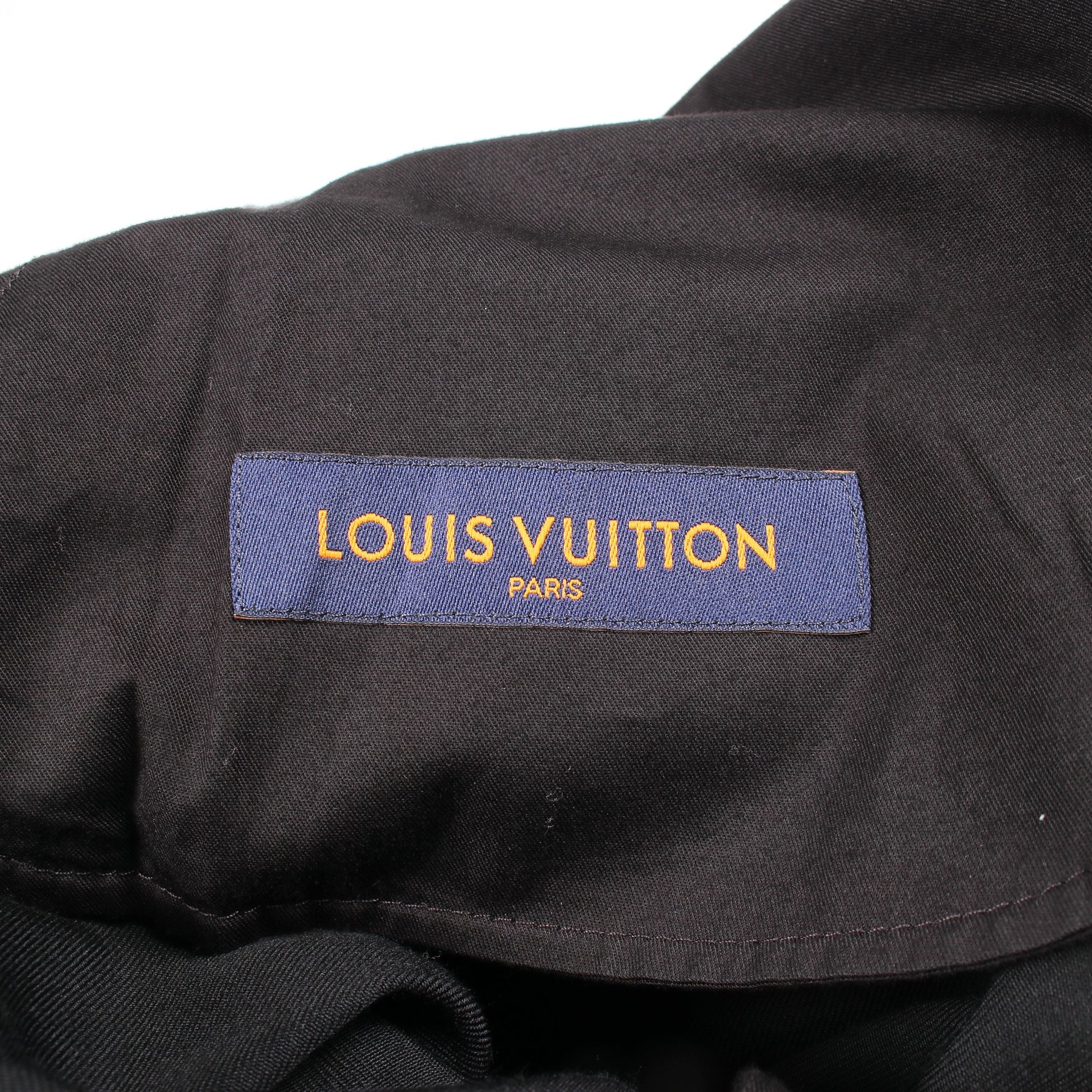 ロゴ パンツ ウール コットン ブラック ルイヴィトン ボトムス LOUIS VUITTON