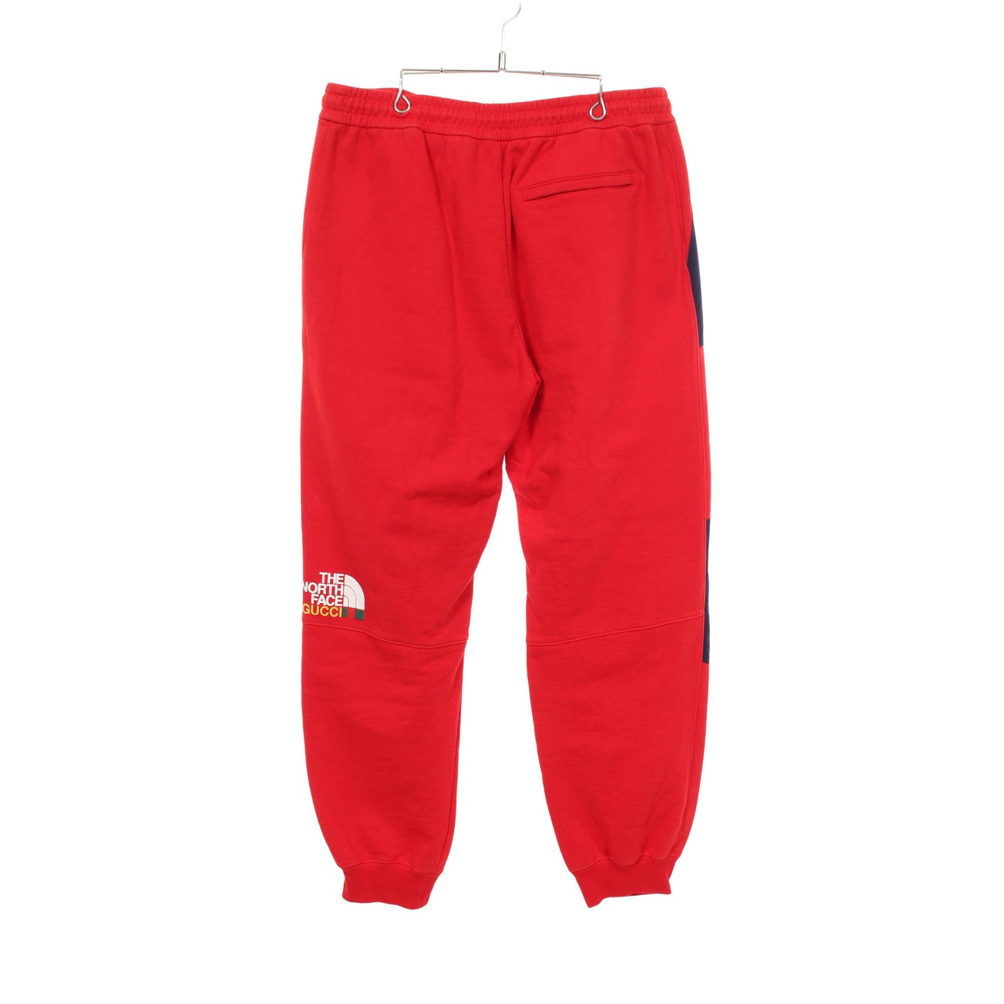 GUCCI × THE NORTH FACE TRACK BOTTOMS 切替 ジョガーパンツ コットン レッド ネイビー グッチ