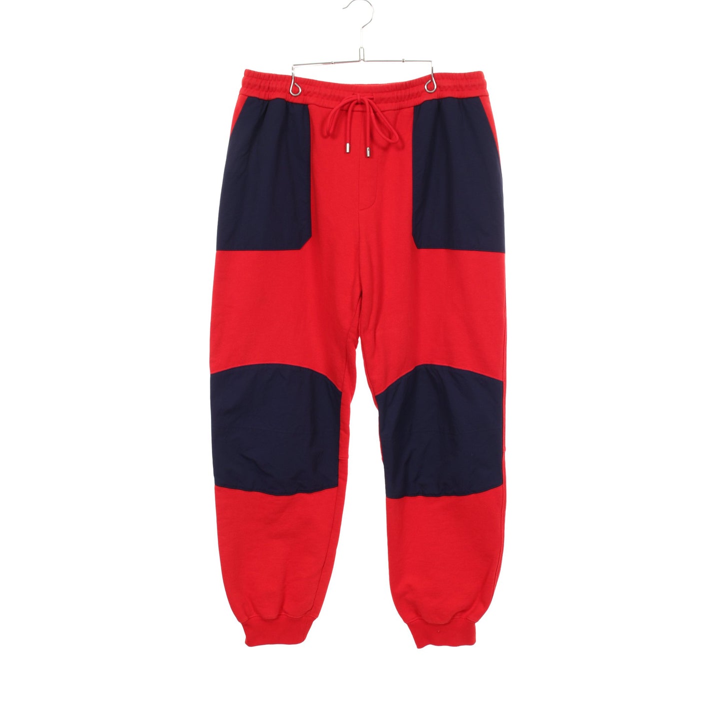GUCCI × THE NORTH FACE TRACK BOTTOMS 切替 ジョガーパンツ コットン レッド ネイビー グッチ