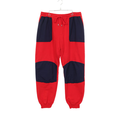 GUCCI × THE NORTH FACE TRACK BOTTOMS 切替 ジョガーパンツ コットン レッド ネイビー グッチ