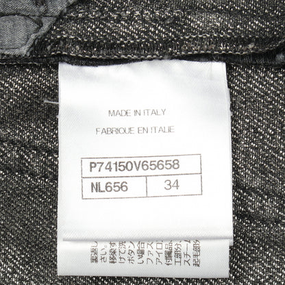 ココマーク デニムパンツ コットン ダークグレー シャネル ボトムス CHANEL