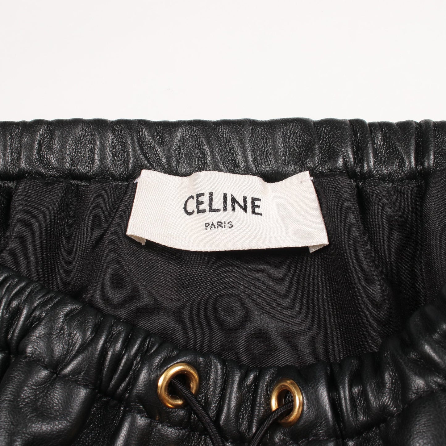 トリオンフ スカート レザー ブラック セリーヌ ボトムス CELINE