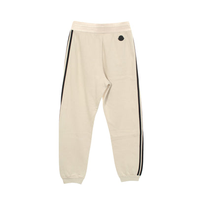 MONCLER GENIUS 3 × adidas JERSEY BOTTOMS 22 スウェットパンツ コットン ベージュ ブラック モンクレール ボトムス MONCLER