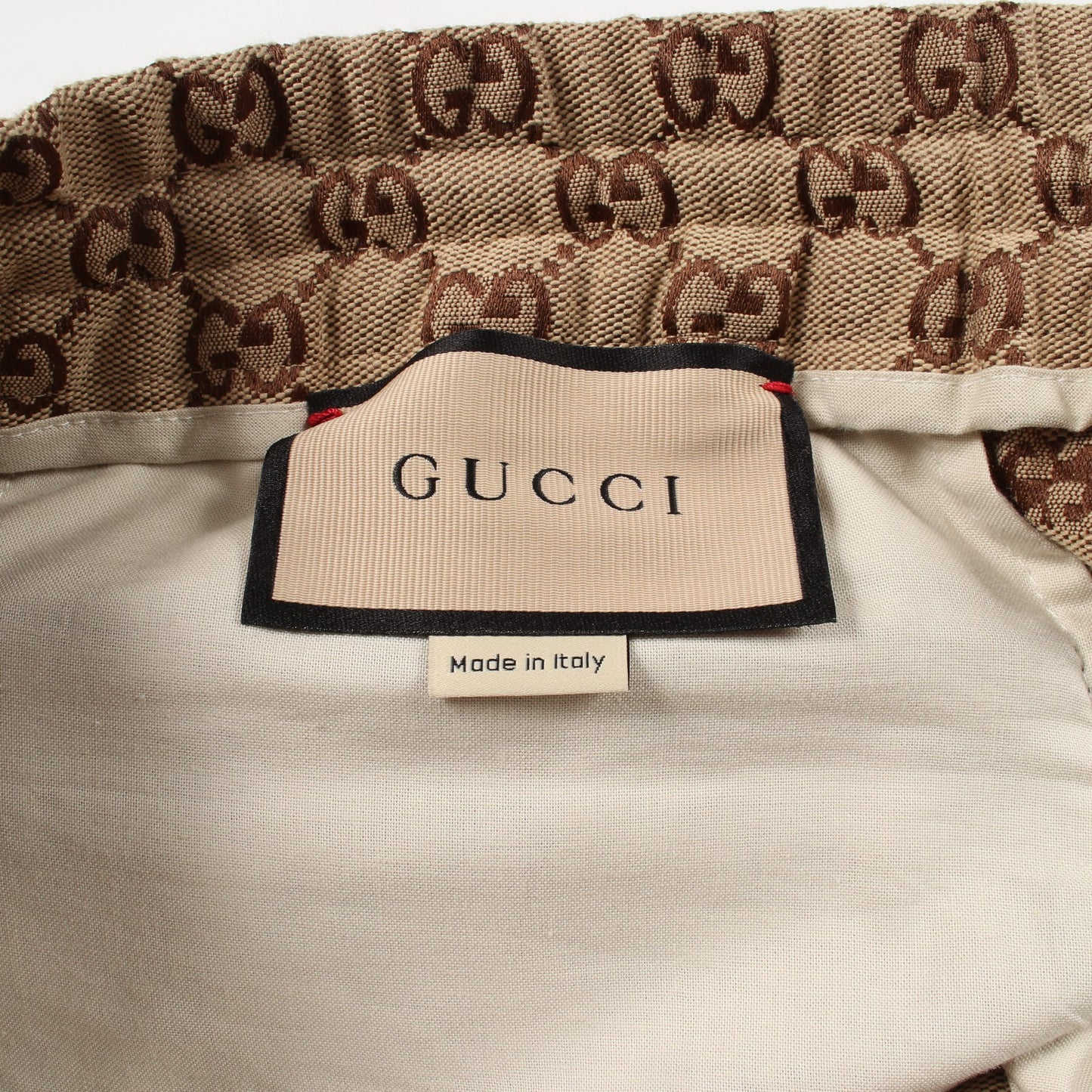 GGキャンバス イージーパンツ ジョガーパンツ コットン ベージュ グッチ ボトムス GUCCI