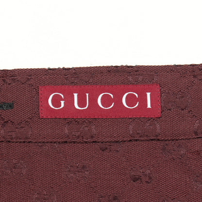 クリスタルGG デニムパンツ コットン ボルドー グッチ ボトムス GUCCI