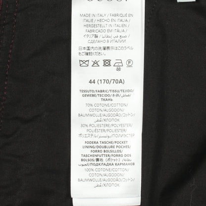 クリスタルGG デニムパンツ コットン ボルドー グッチ ボトムス GUCCI